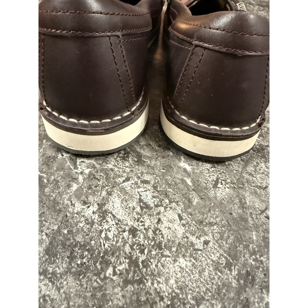Ariat Brown and Burgundy Suede & Leather Loafers - Picture 10 of 13